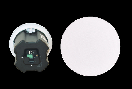 PoE+ SIP सीलिंग स्पीकर 85dB/1m/1W वॉल फ्लश माउंट स्पीकर